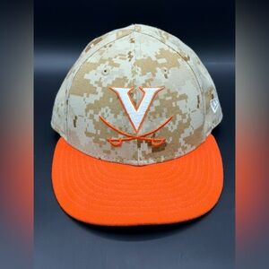 NEW NWOT New Era 59FIFTY Virginia Cavaliers Desert Camo Fitted Hat Size 7 1/4